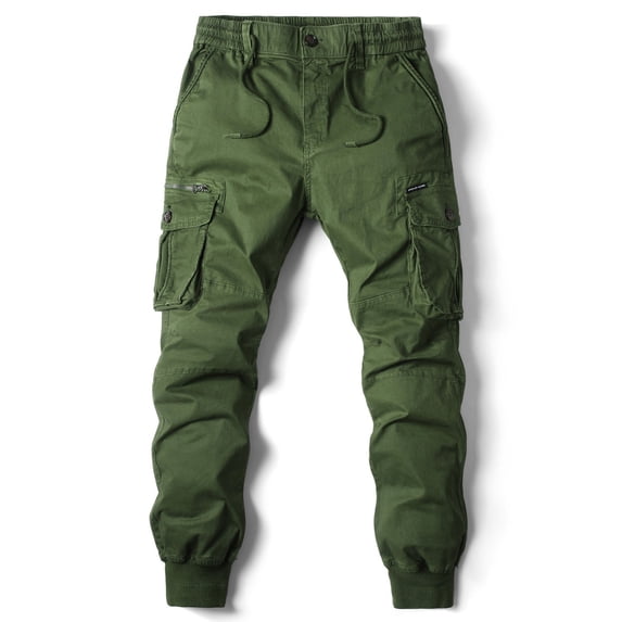 Jyeity turn head all Fall Men's Fashion Casual Pure Color Outdoors Pocket Casual Sweatpants Pants Red Kap Work Pants For Men Green Size 16