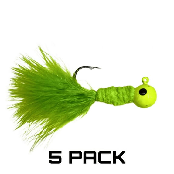 Jyg Pro Crappie - 5 Per Pack Blue HD Green Blue, 1,16oz Jigs