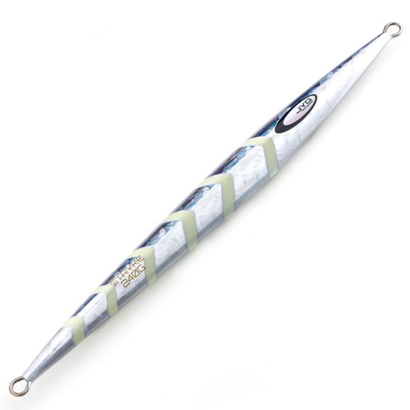 JYG Pro Fishing Rigged Stryke Jig- 240G Silver