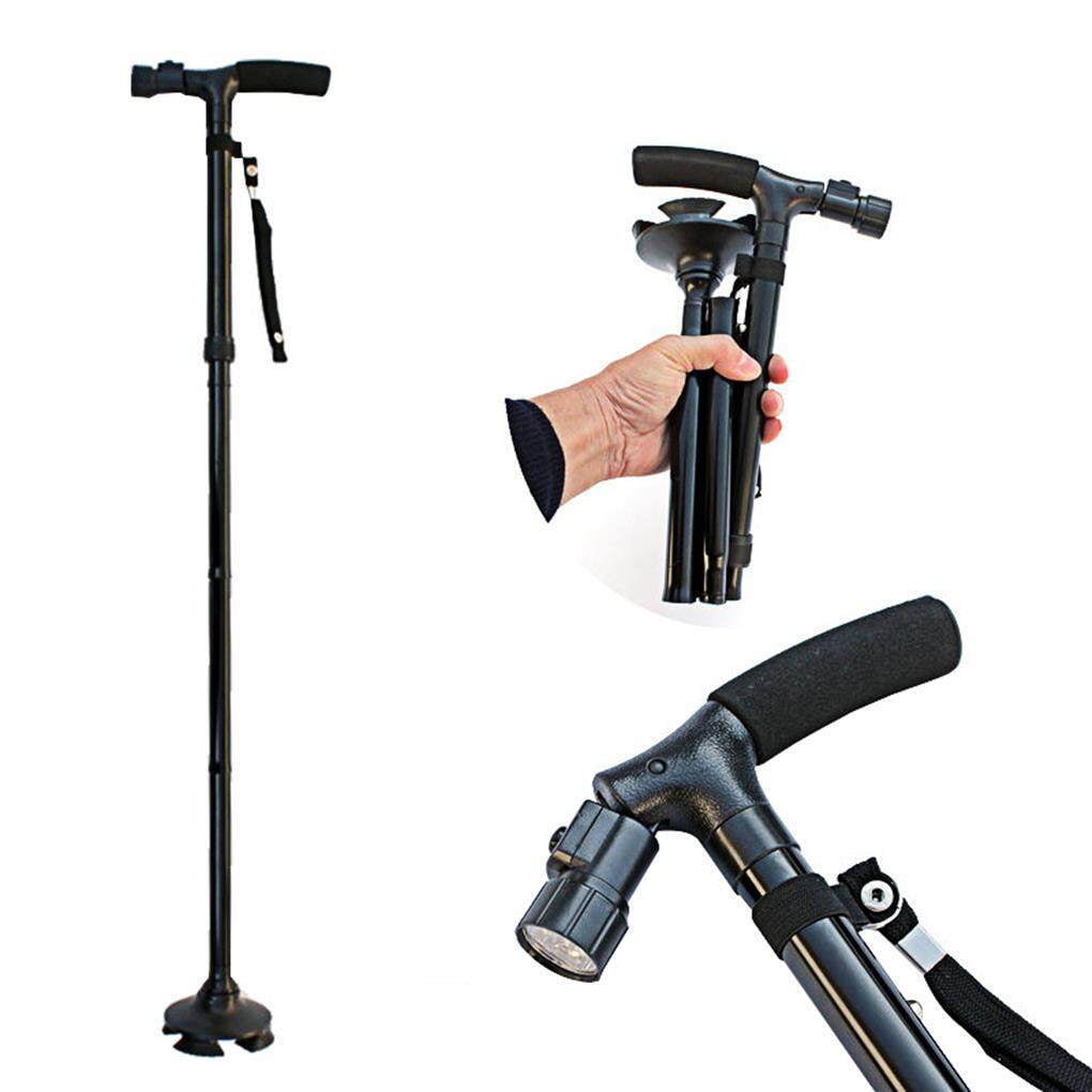 Jygee Adjustable Elderly Cane Foldable Quality LED Cane For Old People