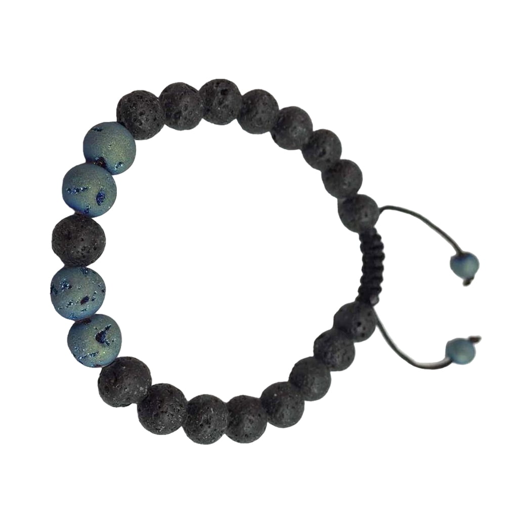 Buy Online Buddha Face Turquoise Tiger Eye's Lava Stone Bracelet |  jewellery for men | menjewell.com