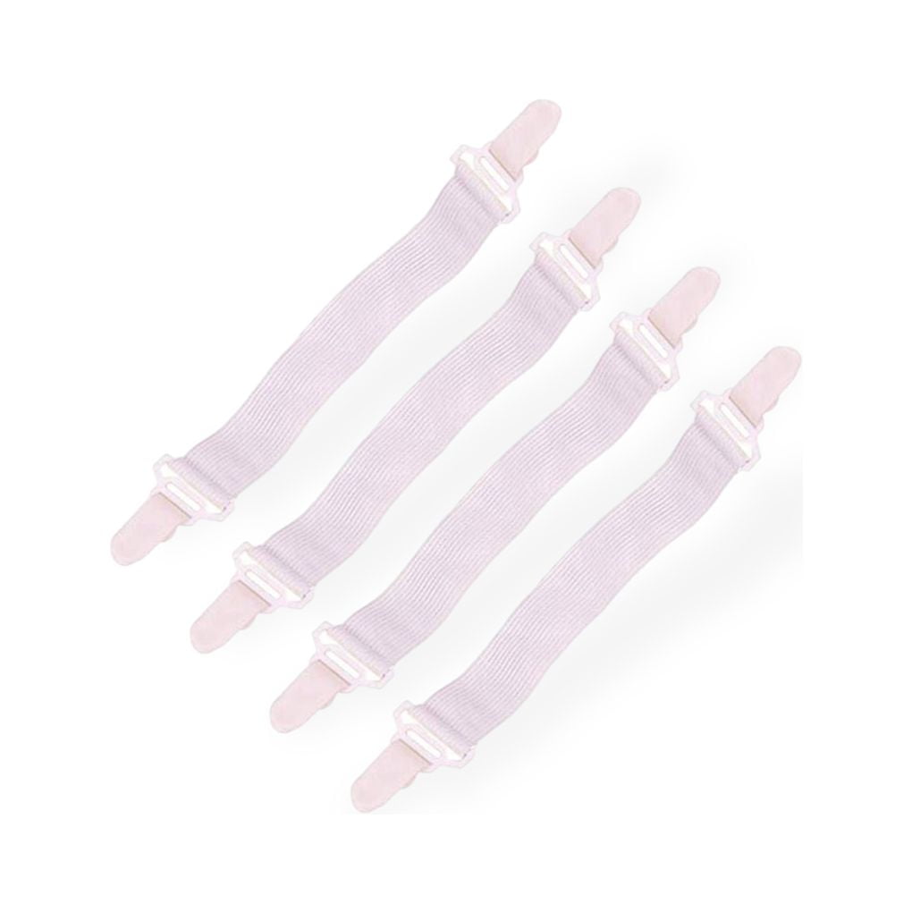 Jygee Pack of 4 Adjustable Bed Sheet Grippers Mattress Clips Fasteners