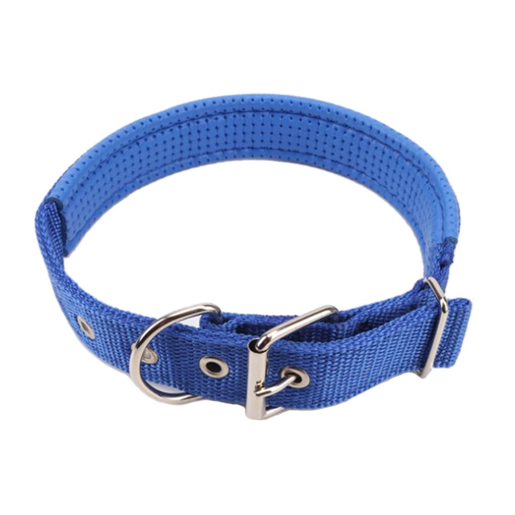 Jygee Pet Neck Strap Adjustable Length Nylon Buckle Small Large Dogs Puppy Collar Black