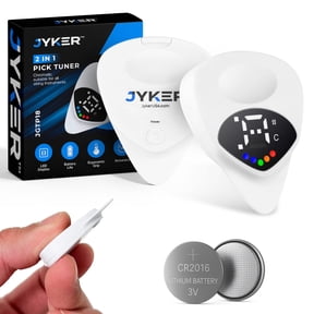 Jyker USA Guitar Tuner Pick 2-in-1 - Digital w/LED Screen, 12 Step Scale, for all String Instruments