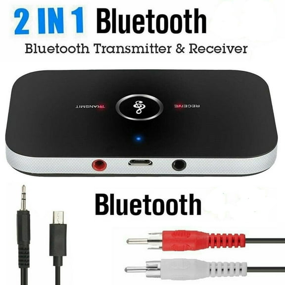 Jynofd Audio Adapter Bluetooth 4.1 Channel Stereo Receiver witrh RCA cable 2 in 1