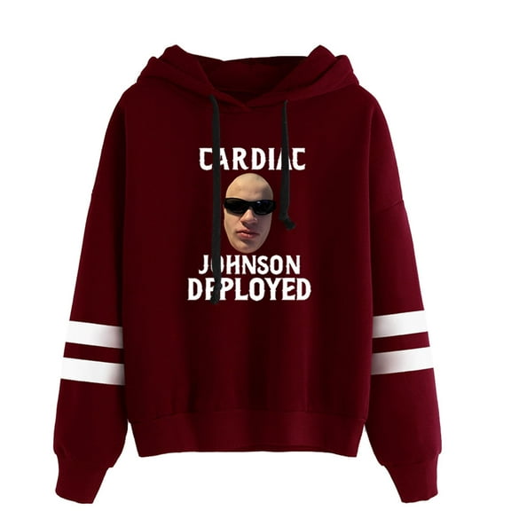 Jynxzi Cardiac Johnson Deployed Pullovers Hoodies Cool Hooded Pocketless Sweatshirts