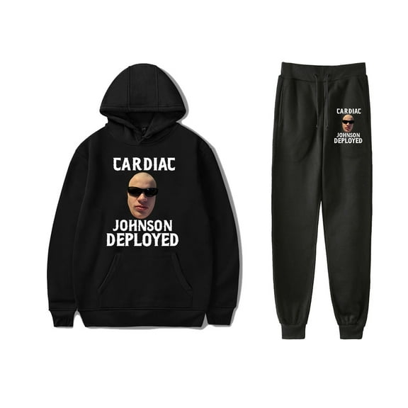 Jynxzi Cardiac Johnson Deployed Sweatsuit Casual Fashion Hoodies Jogger Pants Sets