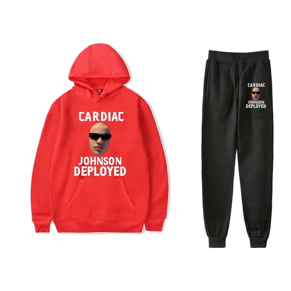 Jynxzi Cardiac Johnson Deployed Sweatsuit Casual Fashion Hoodies Jogger Pants Sets