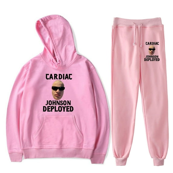 Jynxzi Cardiac Johnson Deployed Sweatsuit Casual Fashion Hoodies Jogger Pants Sets