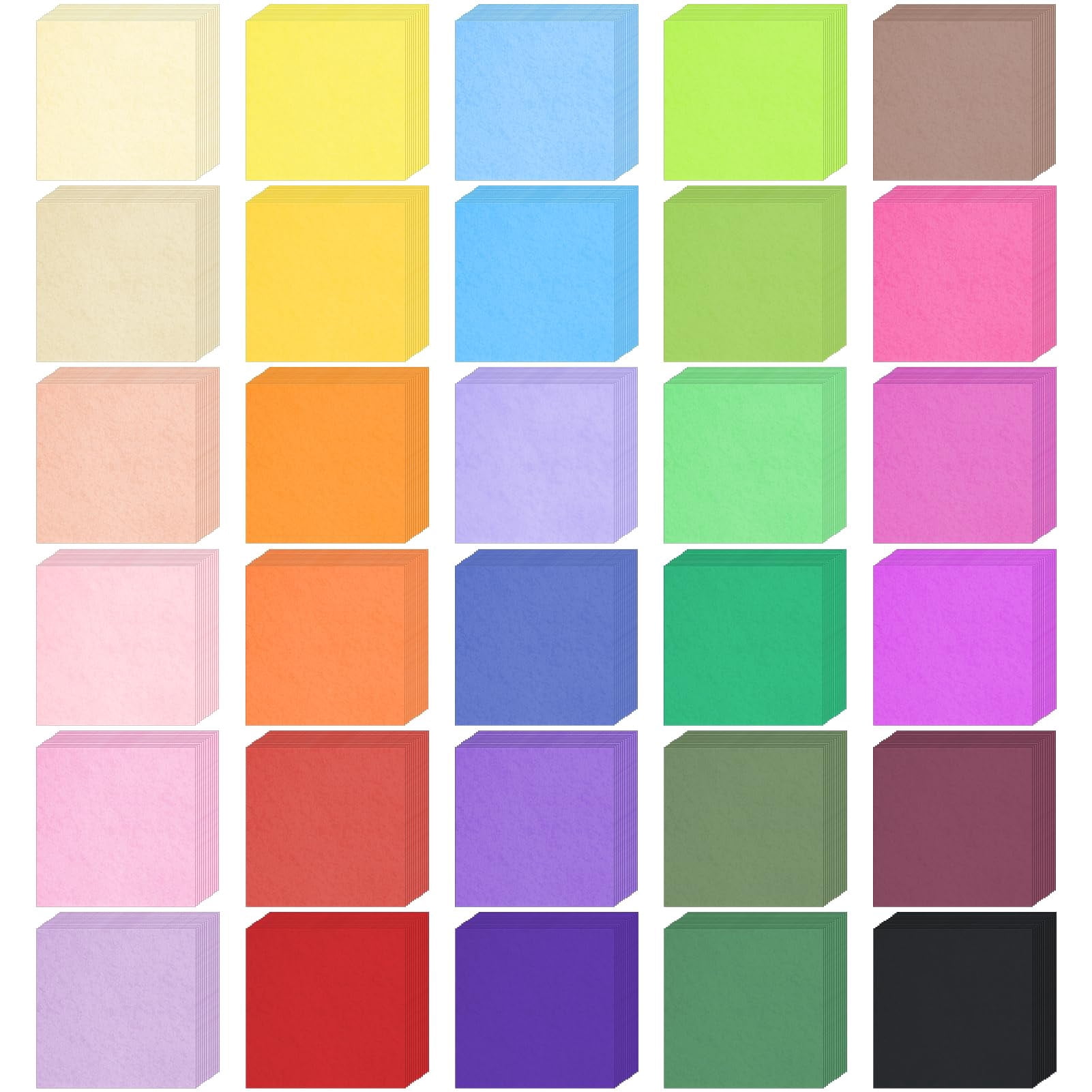 Jyongmer 9000 Sheets 1 BCF26 Inch Colored Tissue Paper Squares - 30 ...