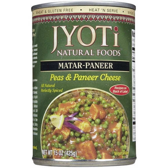 Jyoti Matar-Paneer Peas and Cheese - 15 oz Pack of 2