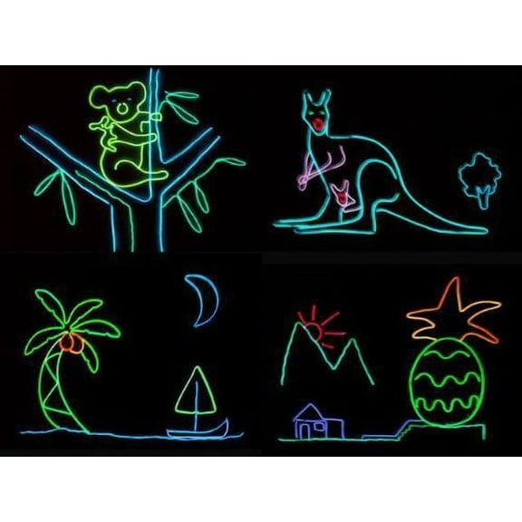 Jytrend 9ft Neon Light El Wire w/Battery Pack - Orange