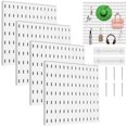 Jytue 4PCS Peg Board Plastic Pegboard Wall Organizer Panels Mount Display Pegboard Kits fit
