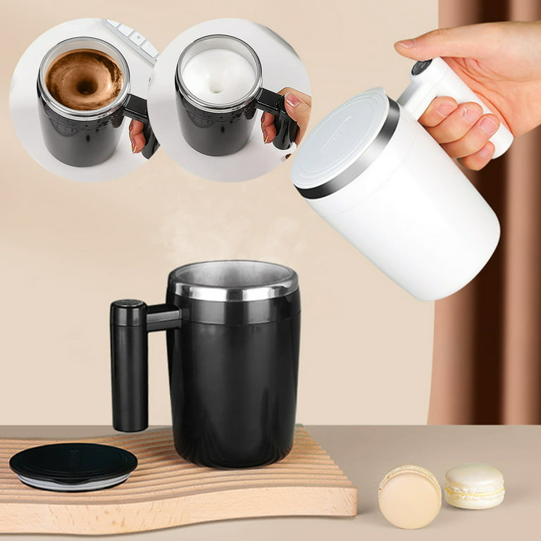 Self Stirring Mug, Electric Mixing Cup Magnetic Stirring Cup Rechargeable  Auto Magnetic Mug Self Stirring Coffee Mug Rotating Home Office Travel Stirring  Cup Suitable for Coffee/Milk/Cocoa