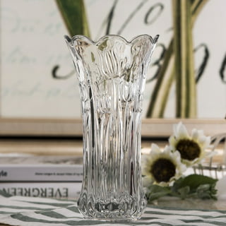 NOGIS Hinged Flower Vase,Test Tube Vase Decorative Glass Flower  Vase,Hydroponic Plant Flower Arrangement Decoration with Brushes (Large, 8  Hole) 