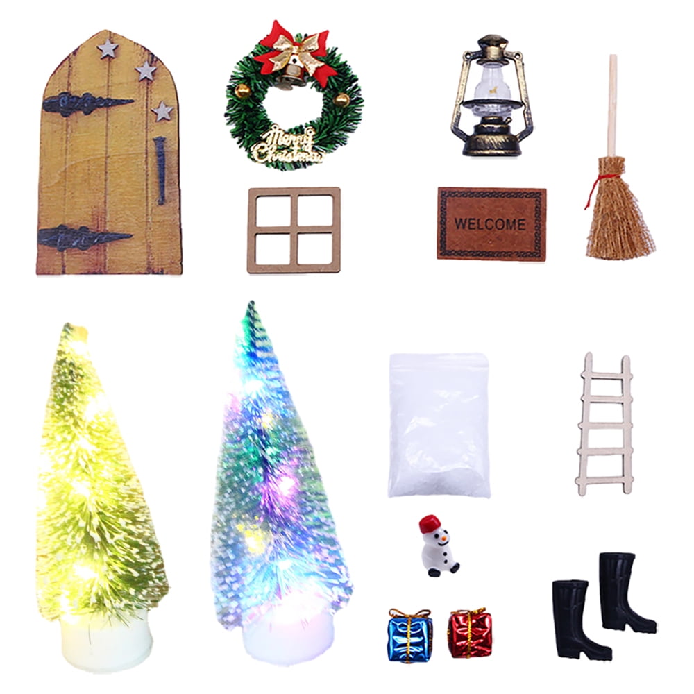 Jzenzero Fairy House Doors Miniature Elf Door Miniature Magical Fairy