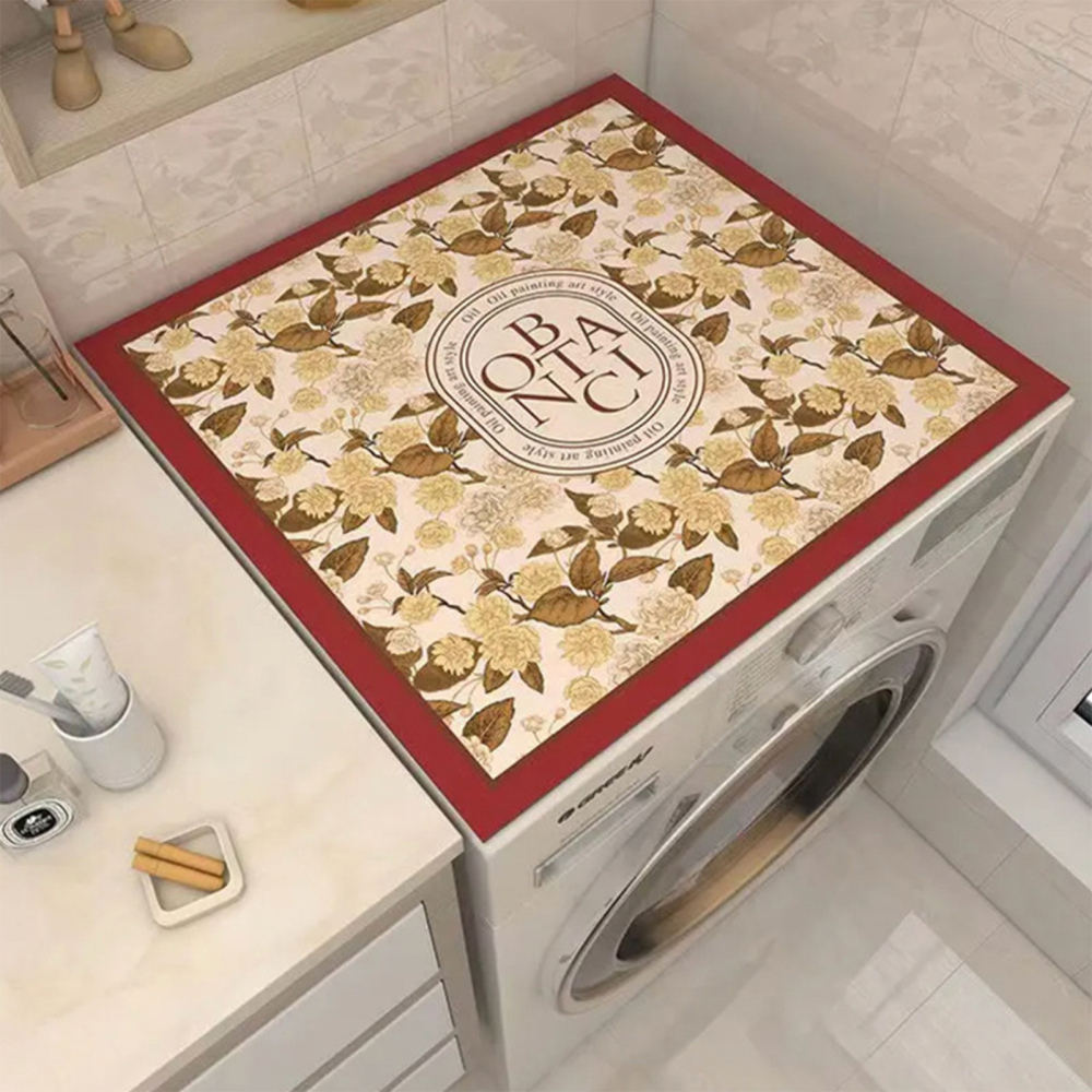 Jzenzero Washer Dryer Top Mat Cover AntiSlip Dryer Top Protector Mat