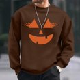 Jzuxvd Mens Big And Tall Halloween Sweatshirt Crew Neck Halloween