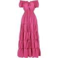 thumbnail image 1 of Jzuxvd Renaissance Costume Women Medieval Chemise Dress Pirate Peasant Dress Peasant Tops Irish Under Dress Hot Pink XL, 1 of 5