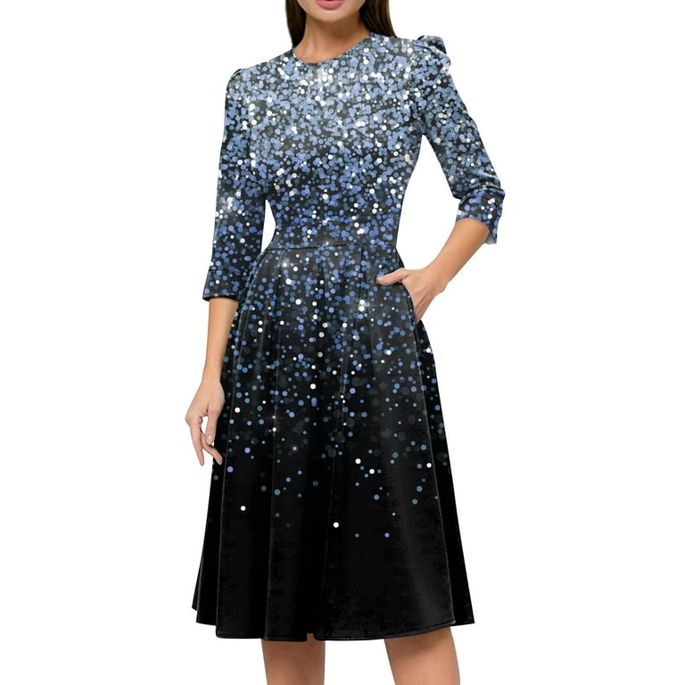 Vintage midi dresses with sleeves online