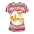 Jzuxvd Women Funny Halloween Tops Costumes Halloween Print VNeck