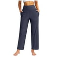 thumbnail image 1 of Jzuxvd Women's Cross High Waist Stretch Pocket Fashion Casual Pants Sweatpants Navy L, 1 of 6