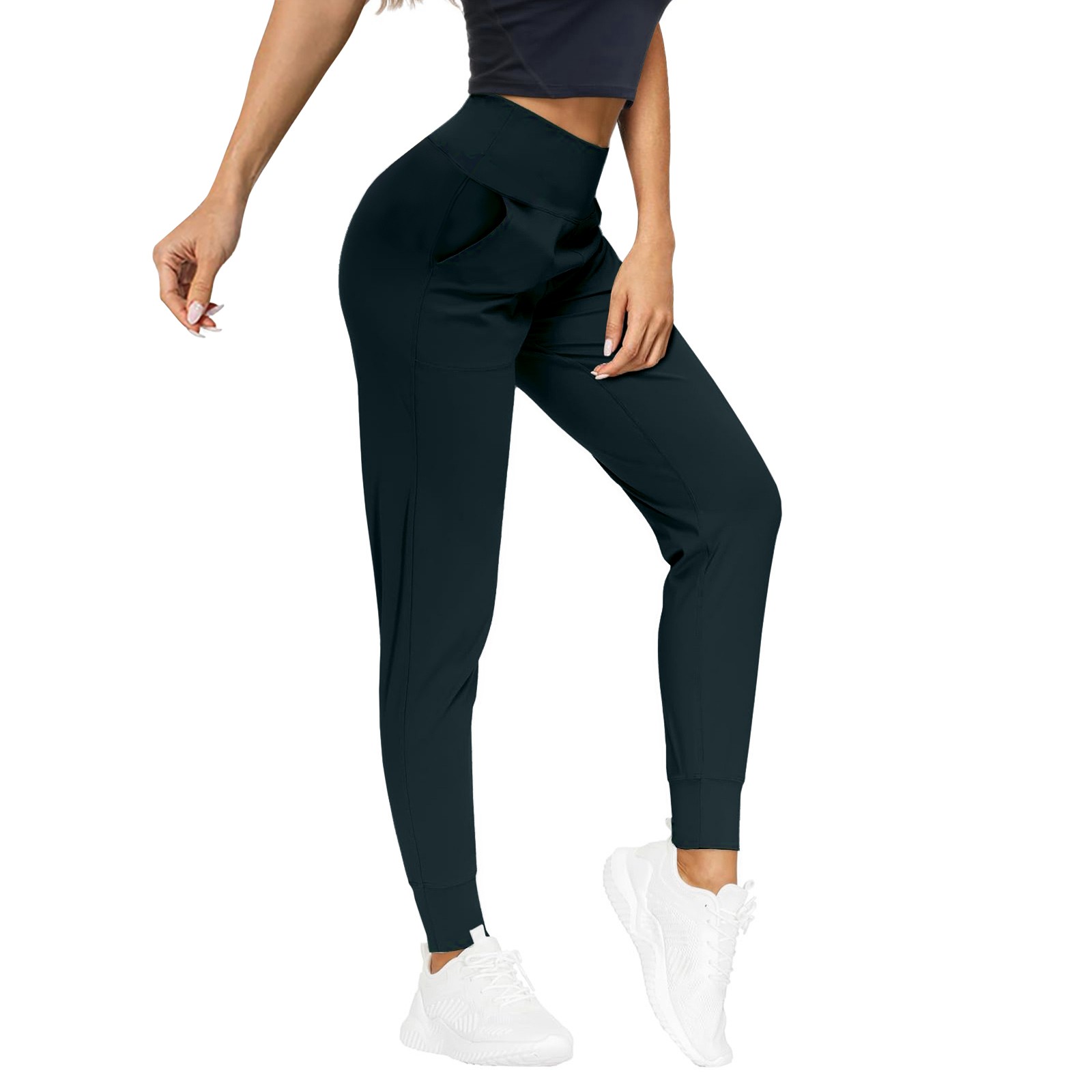 Jzuxvd Women's Joggers Pants Lightweight Athletic Leggings Tapered Lounge Pants for Workout