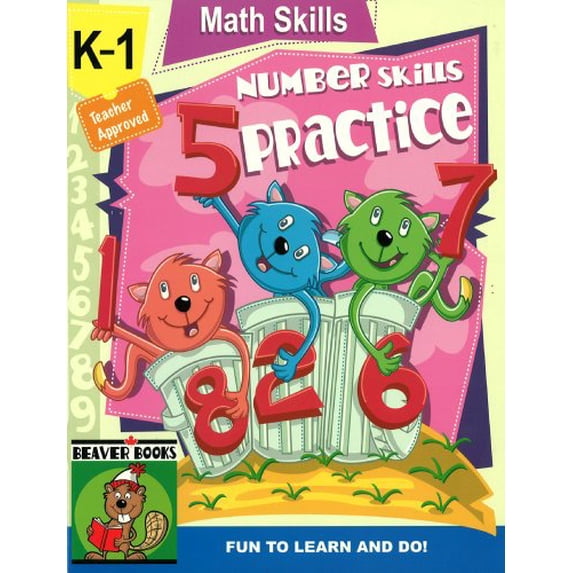 Pre-Owned K - 1 Math Number Skills Designed to Reinforce Essential Math Skills Teacher Approved Beaver Books 2005 - Math Skills Paperback