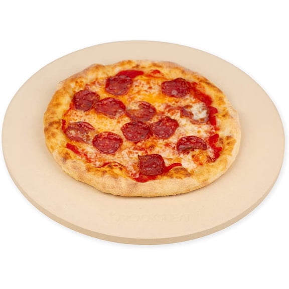 K  10.25 Inch Pizza Stone for Grill, Small Bread Baking Stone for Oven, Cordierite Pizza Grilling Stone 10.25" Round