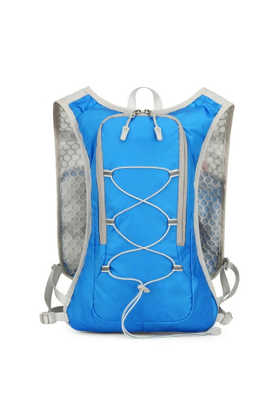 K-167 Blue Lightweight Cycling Backpack Waterproof Nylon For Running Multi Layer Storage Blue #EtO0O