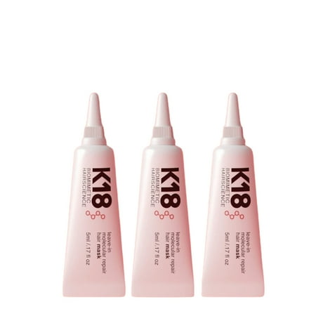 K 18 Leave-In Repair Hair Mask, 5ml, Pack of 3 3 pcs