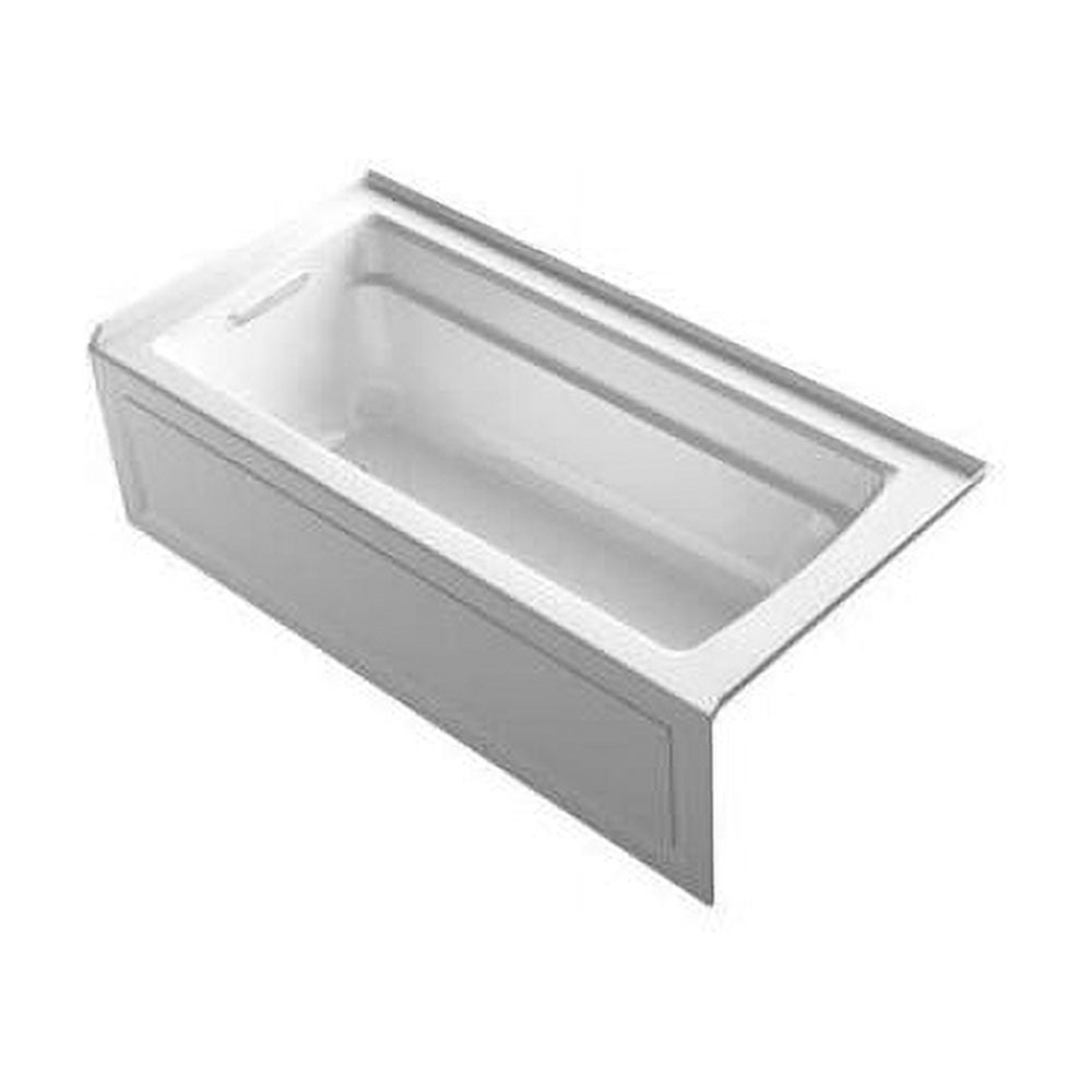 Archer 66" White Acrylic Alcove Soaking Bathtub