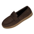thumbnail image 1 of K-232 Brown Womens Solid Color Casual Round Toe Flat Sole Loafers Four Season Comfortable Everyday Shoes, 1 of 8