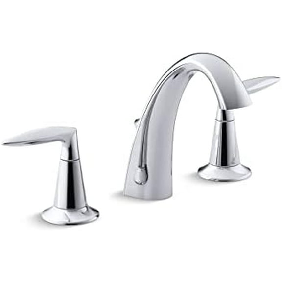 K-45102-4-CP Alteo 2-Handle Widespread Bathroom Faucet with Metal Drain Assembly in Polished Chrome
