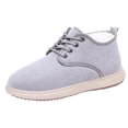 thumbnail image 1 of K-514 Gray Ladies Versatile Snow Boots Slip On Velvet Thick Warm Sweet Cool Casual Fashionable Fall Winter Footwear, 1 of 7
