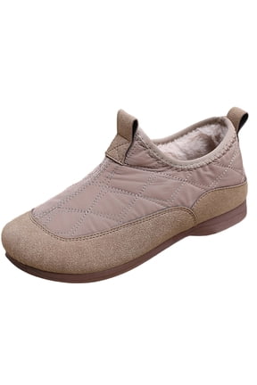 K-769 Khaki Ladies Comfortable Soft Sole Bean Shoes Breathable Thick Sole Warm Versatile Snow Boots Casual Fall Winter