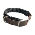 thumbnail image 1 of K-9 BELTZ Paracord Dog Collar Hand Woven (Small, Black), 1 of 4