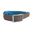 thumbnail image 1 of K-9 BELTZ Paracord Dog Collar Hand Woven (X-Large, Aqua Blue), 1 of 3