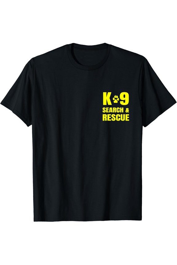 K-9 Search And Rescue Dog Handler Trainer Sar K9 Front Print T-Shirt Size S-5XL
