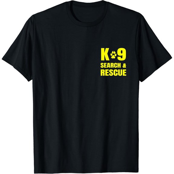 K-9 Search And Rescue Dog Handler Trainer Sar K9 Front Print T-Shirt Size S-5XL
