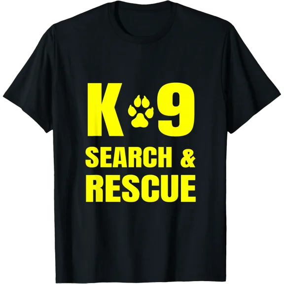 K-9 Search And Rescue Dog Handler Trainer Sar K9 Front Print T-Shirt Size S-5XL
