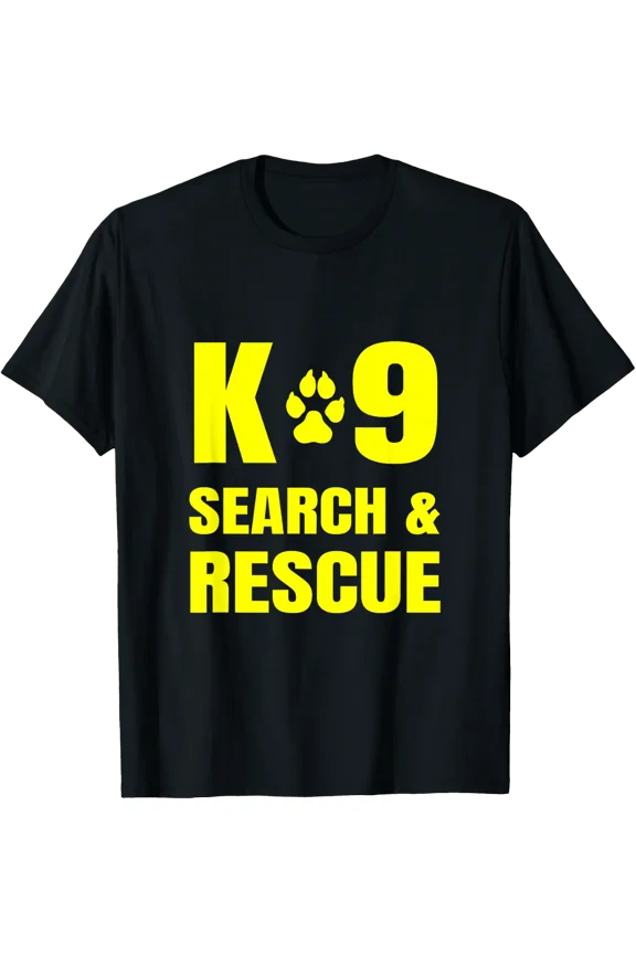 K-9 Search And Rescue Dog Handler Trainer Sar K9 Front Print T-Shirt Size S-5XL