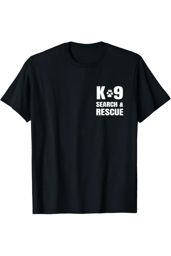 K-9 Search And Rescue Dog Handler Trainer Sar K9 Front Print T-Shirt Size S-5XL