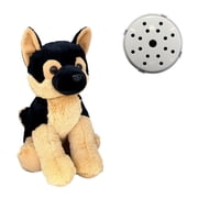 K-9 the German Shepherd 16-inch Plush Toy with Recorder Device, Stuffed Animal for Kids 3+