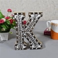 thumbnail image 1 of K Alphabet Handmade Letter Block Eco-Friendly Wall Decor, Natural Antique, 1 of 1