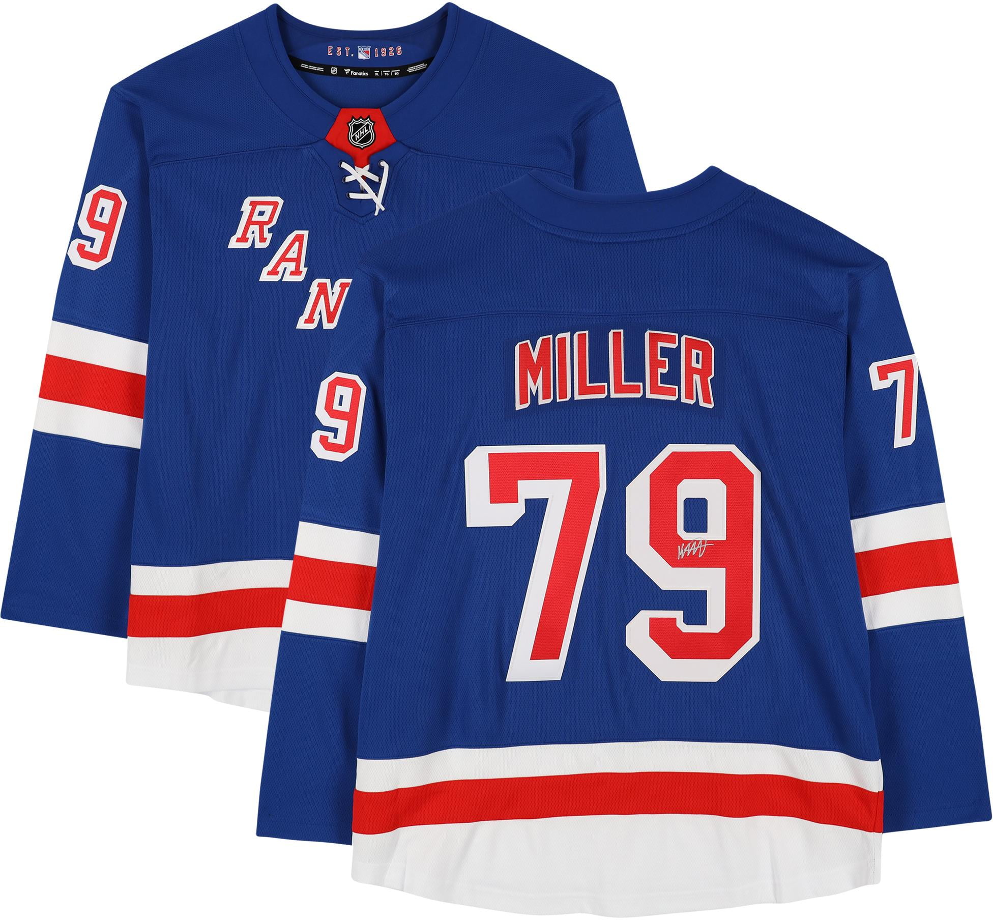 K'Andre Miller New York Rangers Autographed Blue Fanatics Breakaway