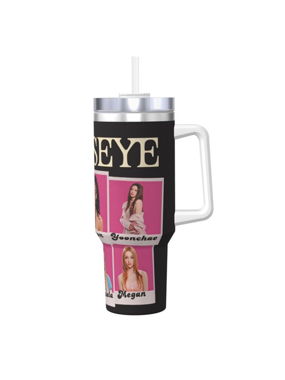 K-At-Seye 40 Oz Tumbler With Handle And Straw Lid Insulated Tumblers Cups With Lids Straws Double Wall Vacuum Stainless Steel Travel Mug, Gifts