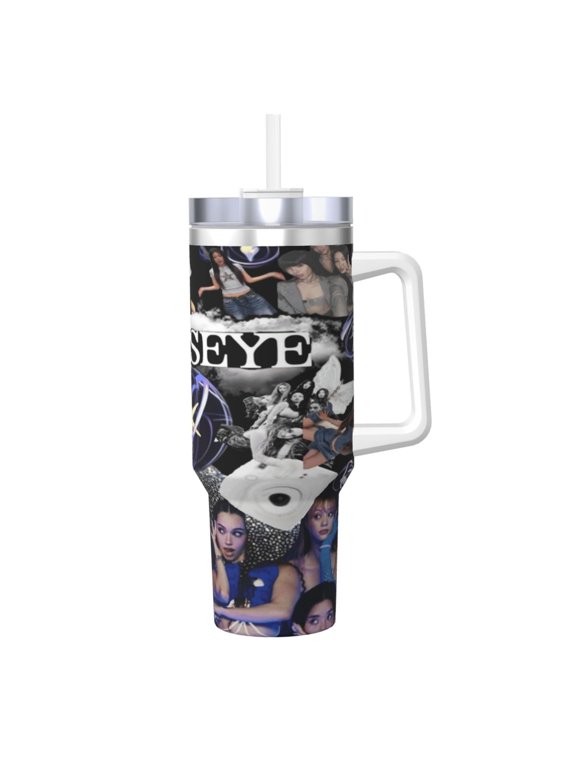 K-At-Seye 40 Oz Tumbler With Handle And Straw Lid Insulated Tumblers Cups With Lids Straws Double Wall Vacuum Stainless Steel Travel Mug, Gifts