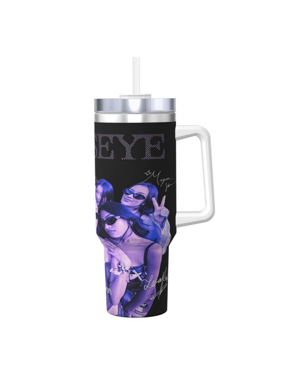 K-At-Seye 40 Oz Tumbler With Handle And Straw Lid Insulated Tumblers Cups With Lids Straws Double Wall Vacuum Stainless Steel Travel Mug, Gifts