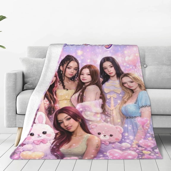 K-At-Seye Fleece Blanket Super Soft Cozy Throw Blanket 50"X40", Lightweight Fuzzy Comfy Flannel Blanket Warm Plush Throw Blankets For Couch, Sofa, Bed